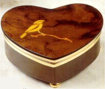 Heart-shaped with a Petite Bird Inlay (1.18)