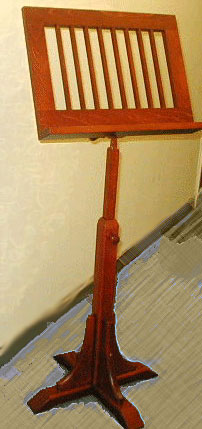 Music Stand - Wood - Cherry finish