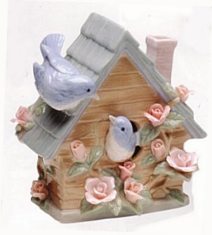 Porcelain Bird House Musical