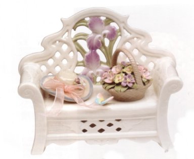 Porcelain Garden Bench