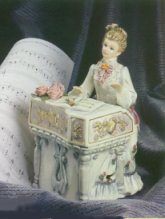 Yamada Porcelain Lady at harpsicord