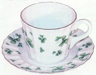 Irish Tea Service Teacups  (one silent pair) (2) 