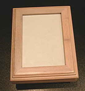 Photo Insert -  Frame  Music Box (1.18) whitewash only