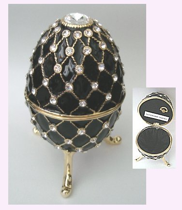 Black Enamel Musical Egg