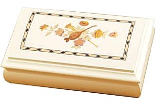 Dulcie Ivory musical box with floral design