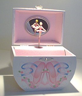    Music Box Child's  Ballerina Box with handle