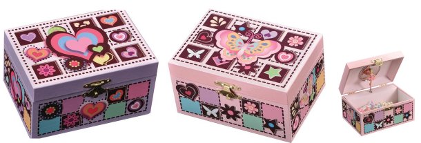    Music Box Mindy or Mandy - Hearts or Butterflies with Rotating Ballerina