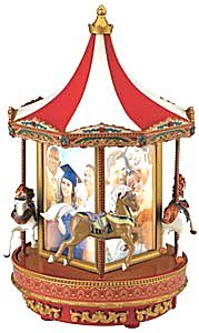 Victorian Musical Carousel  with Photo Frames