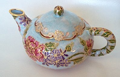 Enamel Teapot  in Blue