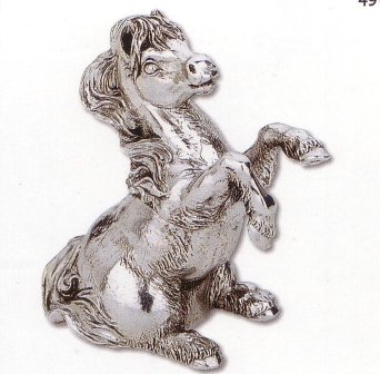 Silver Musical Figurine Pony