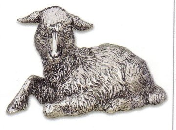 Silver Musical Figurine Lamb