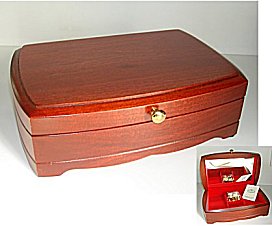 Cherry Finish Jewel Chest