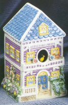 Yamada Porcelain Victorian House with bird