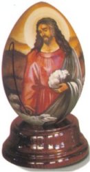 Jesus the Shepherd hand-painted egg (1.18)