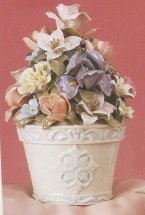 Porcelain Flowers in Pot