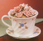 Porcelain Teacup of Flowers