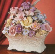 Porcelain Spring Centerpiece of Flowers (Large)