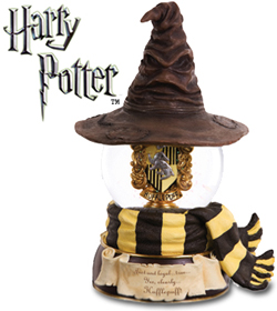 Harry Potter Hufflepuff Sorting Hat Musical Waterglobe