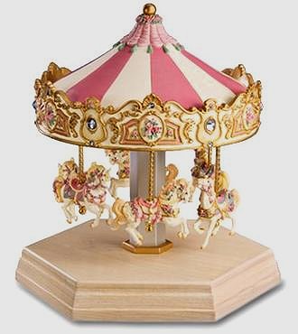 Victorian Rose 6 Horse Merry Go Round