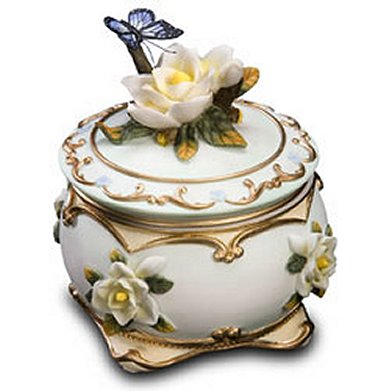 Musical Butterfly Trinket Box