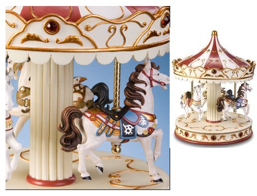 American Classic Musical 3 Horse Carousel