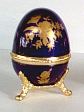 Eggs of Porcelain in Cobalt Blue