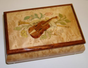 Pioppo musical box with Instrument Inlay (1.18)