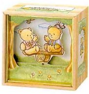 Animated Two little Bears on a See Saw