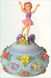 Ice Skater Girl Musical Trinket Box