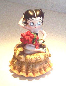 Betty Boop with Roses Musical Figurine