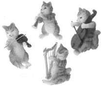 Figurines Kitten Quartet