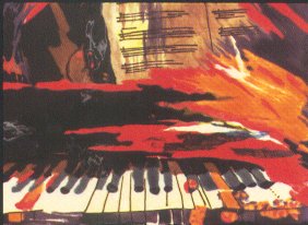 Art Tiles Wall Plaques -  Jazz Piano