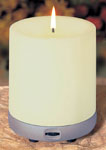 Musical Pillar Candle with CD sound