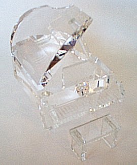 Crystal Piano and Bench