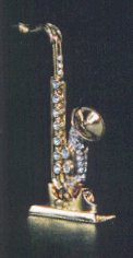 Jeweled Sculpture Saxophone