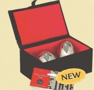 Silver Chime Eggs boxed pair