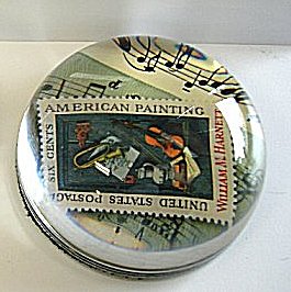 Paperweight with US Commemorative Stamp