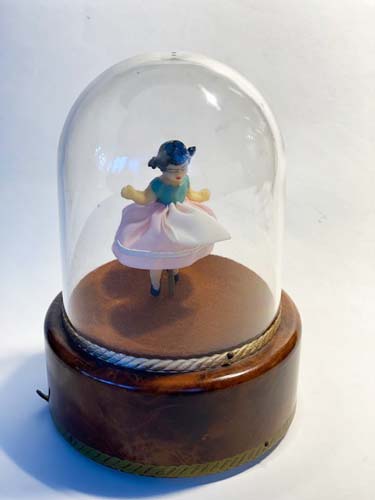 Vintage Reuge Dancing Doll under Dome