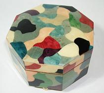 Multicolored Octagon with free form inlay (1.18)