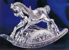 Wallace Silver-plated Musical Rocking Horse