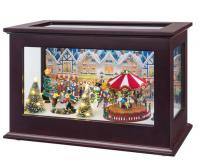 heirloom Christmas scene with carousel 