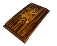 3.72 note Zebra-wood-music-box 10.5" x 6"