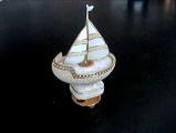 musical sailboat made of goose egg