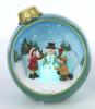 Color Changing Ornaments Musical Winter Scene with Snowman