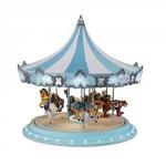 Blue Beauty! The Frosted Carousel by Mr. Christmas 