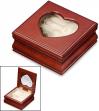 Musical Jewelry Box with Heart Shaped Window for Photo Insert