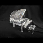 Crystal Piano with Bench Figurine 