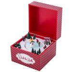 my Christmas embellished music box with skaters