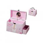 Twirls and Swirls Ballerina Musical Jewelry Box