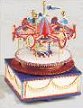 Musical Carousel - Red and Blue Dome (Medium)